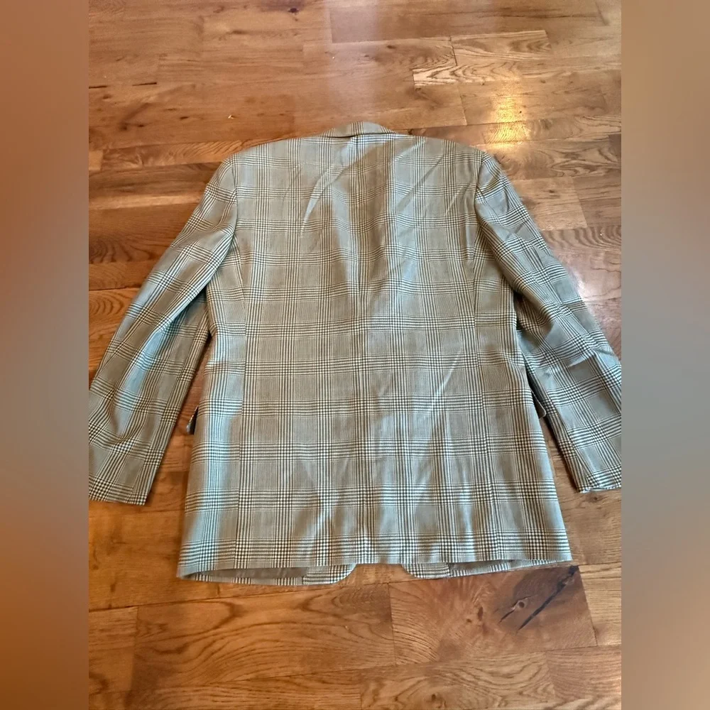 Valentino. Men’s Wool Checked Blazer. 42L.